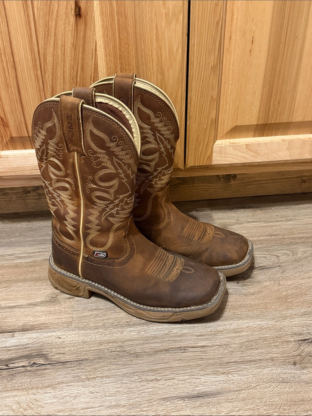 Justin Boots Brown Western Work Boots